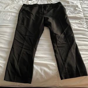 Amanda + Chelsea Work Pants Black Stretchy Waistband Size 8
